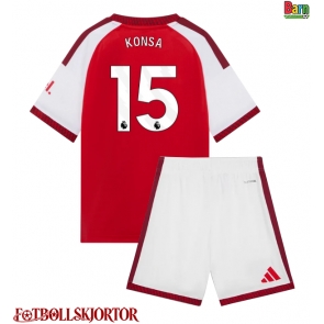 Arsenal Ezri Konsa #15 Hemmakläder Barn 2026-27 Kortärmad (+ Korta byxor)